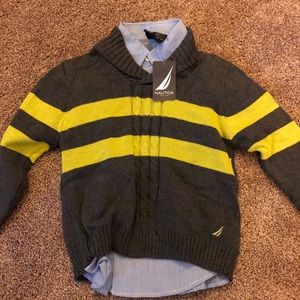 Nautica sweater and shirt combo boys size 4